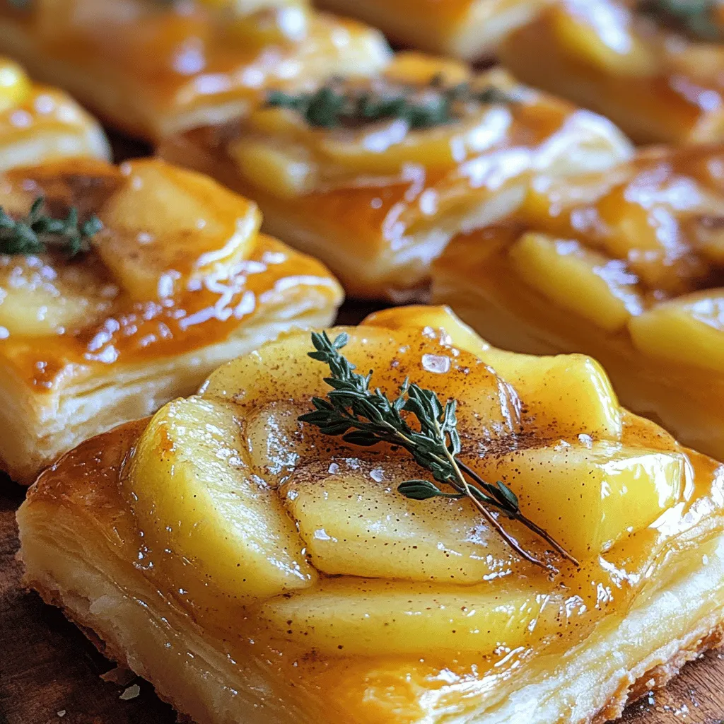 Indulge in Decadence: Upside Down Apple &#038; Brie Puff Pastry Tarts