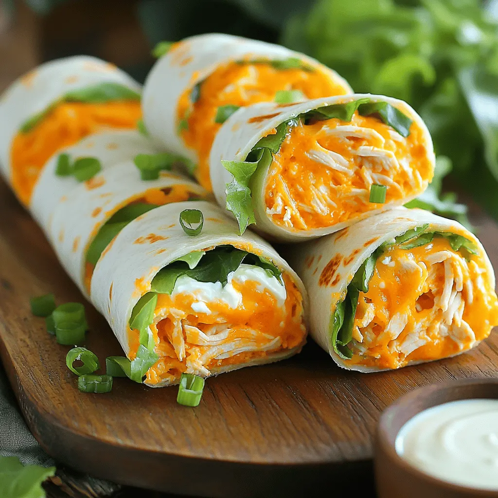 Buffalo Chicken Tortilla Roll-Ups Tasty and Easy Snack