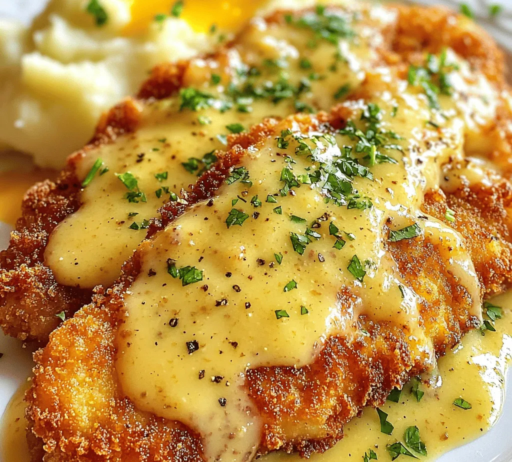 Schnitzel is a beloved dish that has transcended borders, emerging as a staple in various cuisines around the world. Originating from Austria, this delightful dish typically features thinly sliced meat, which is breaded and fried to crispy perfection. While many people recognize the classic veal schnitzel, pork schnitzel is equally cherished for its rich flavor and satisfying crunch. Today, we’re turning the spotlight on a crunchy pork schnitzel recipe that elevates this traditional dish with the addition of a creamy Dijon gravy. This twist not only enhances the dish