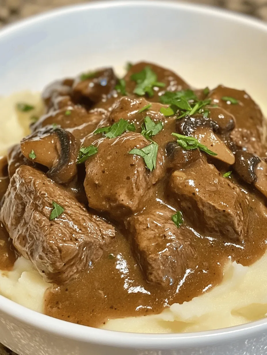 Savory Beef Tips with Rich Gravy: A Hearty Delight for Family Meals