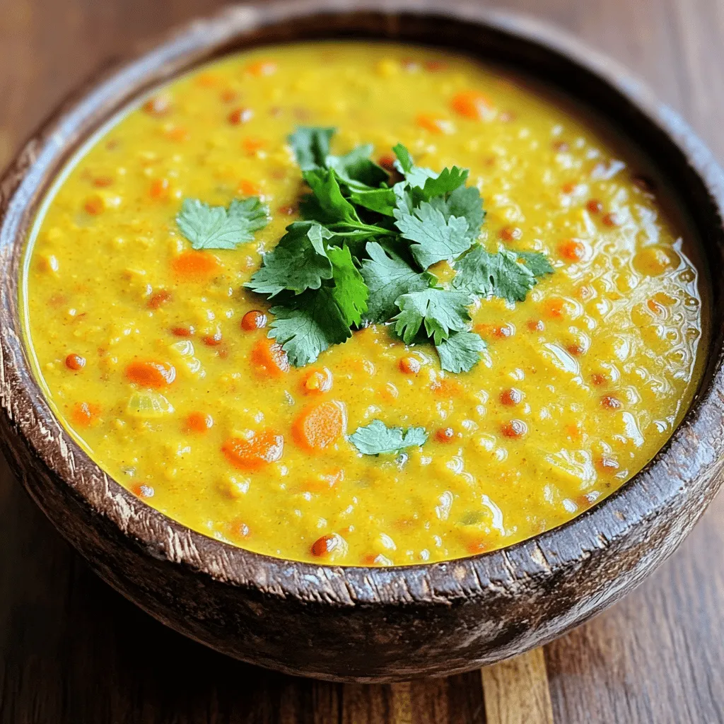 Creamy Coconut Curry Lentil Soup Flavorful and Wholesome