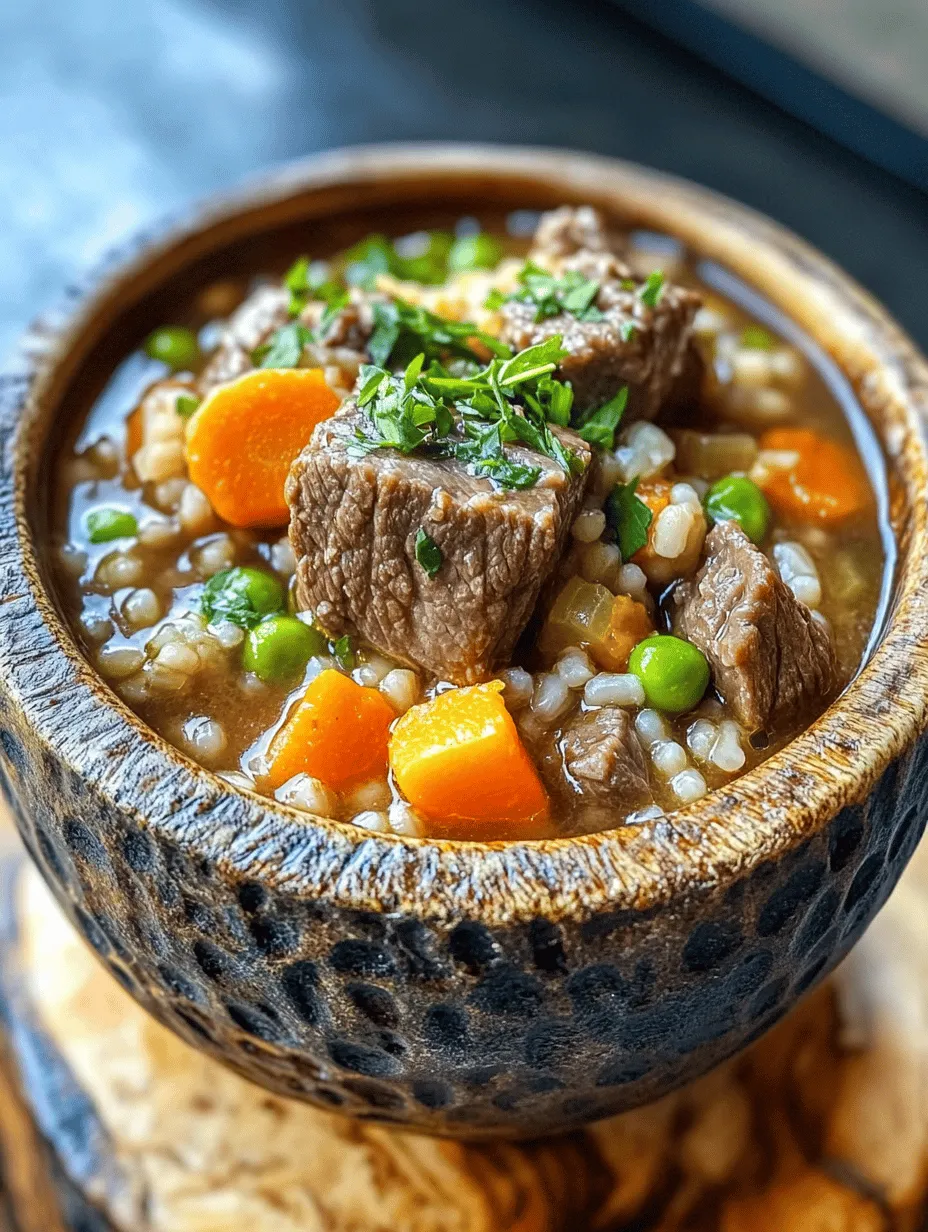 Hearty Beef and Barley Soup: A Comforting Classic