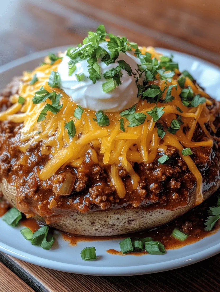 Chili Cheese Baked Potatoes: A Comforting Culinary Delight