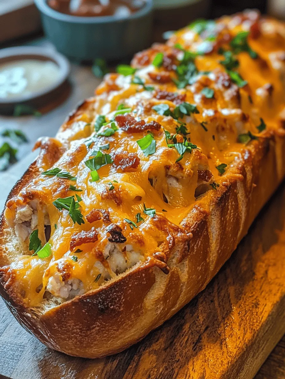 Delicious Chicken Bacon Ranch Stuffed Bread: An Irresistible Treat for Any Occasion