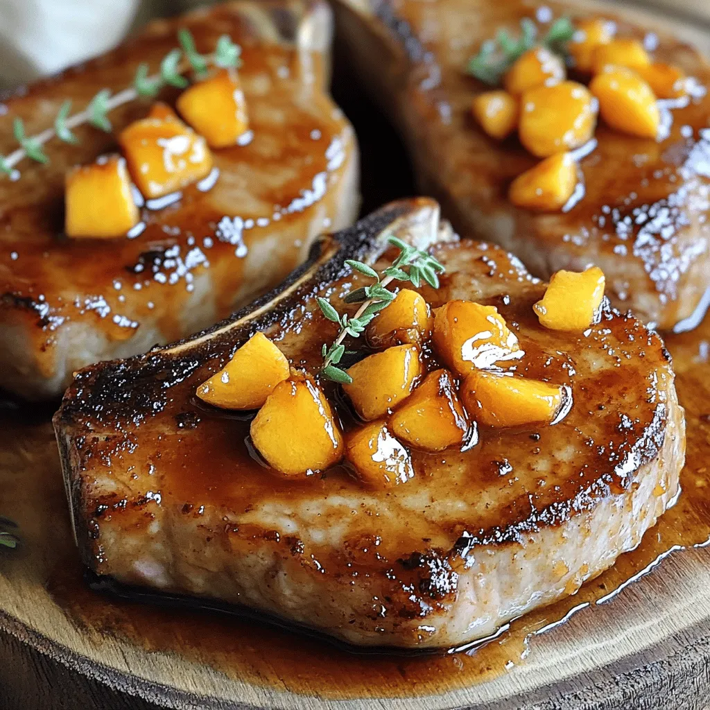Peach Glazed Pork Chops