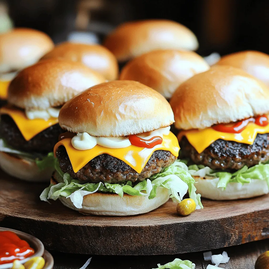 To make mini Big Mac cheeseburgers, you need simple, fresh ingredients. Here’s a list to get you started: