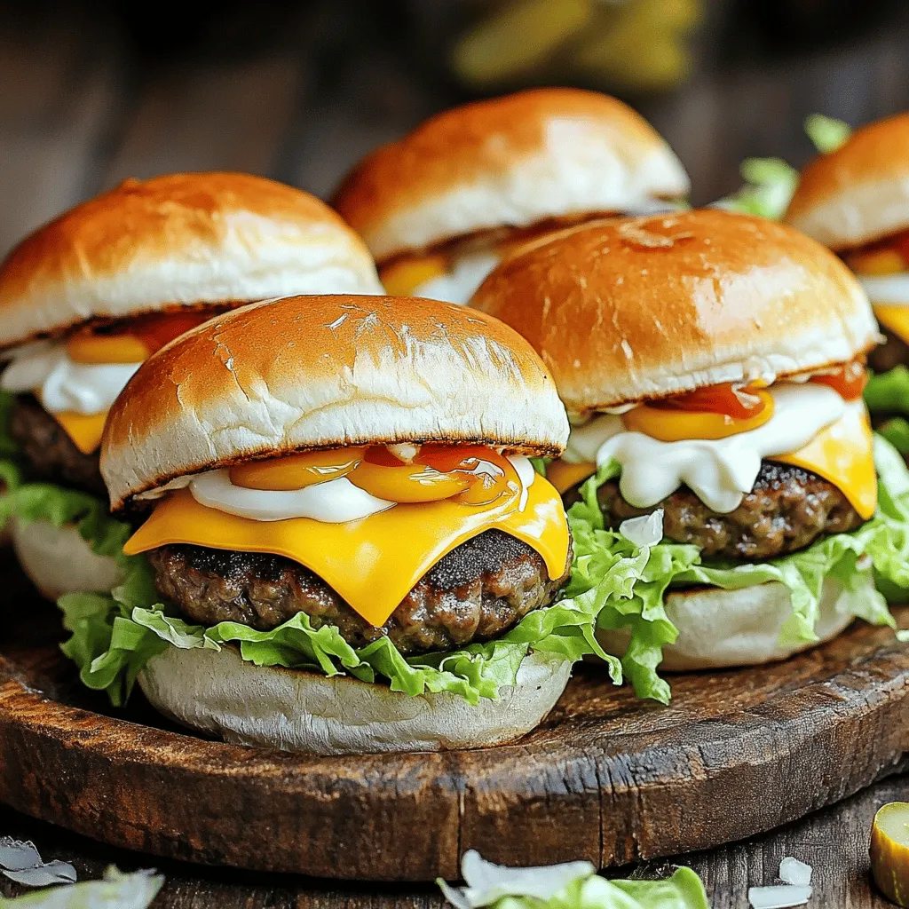 BEST RECIPE For Mini Big Mac Cheeseburgers Download Today