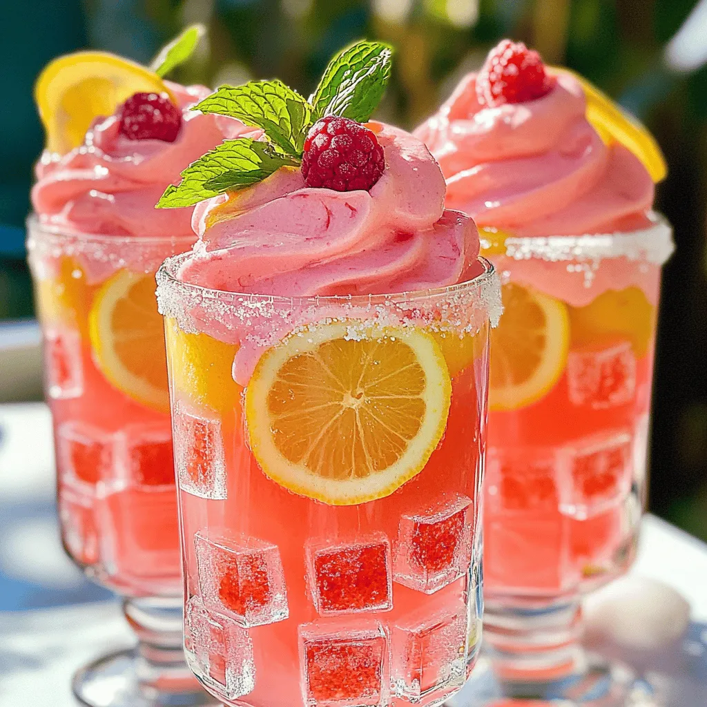 Whipped Pink Lemonade Refreshing Summer Drink Recipe