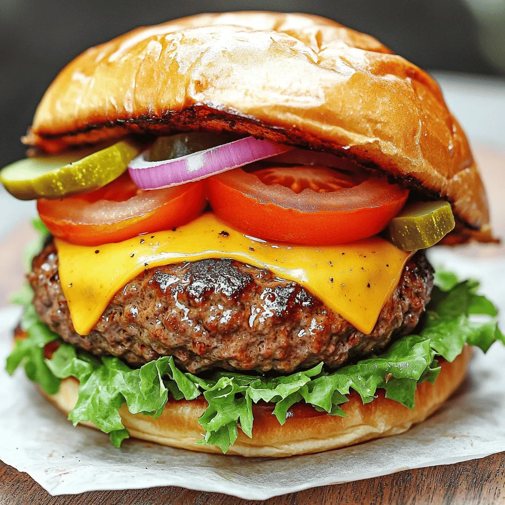 Cooking Classic Homemade Beef Burger Delight
