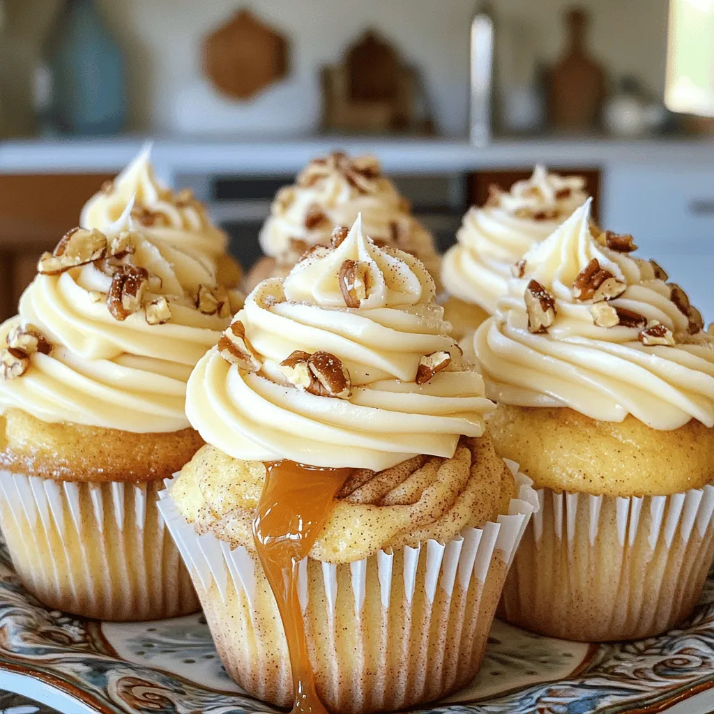 Cinnamon Roll Cupcakes Sweet and Simple Treats