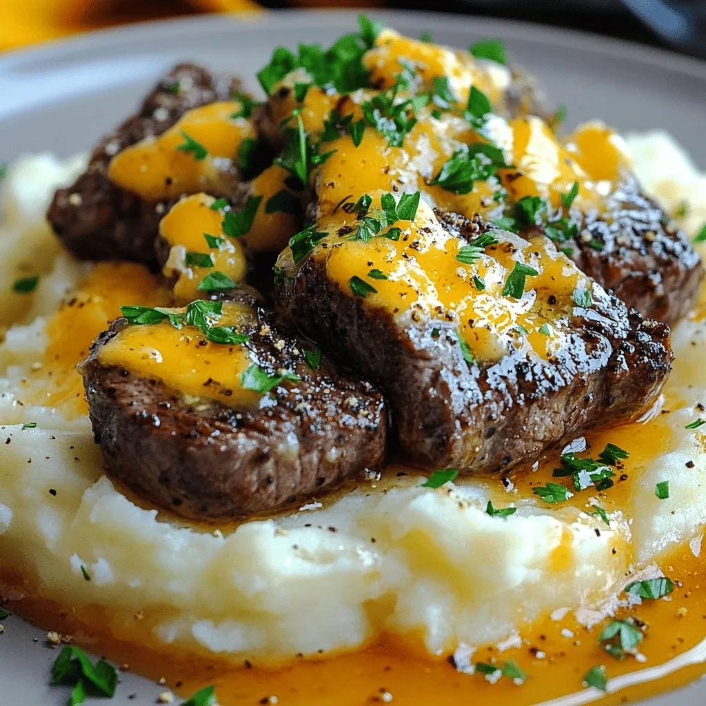 Juicy Steak Bites in Garlic and Herb Butter Delight