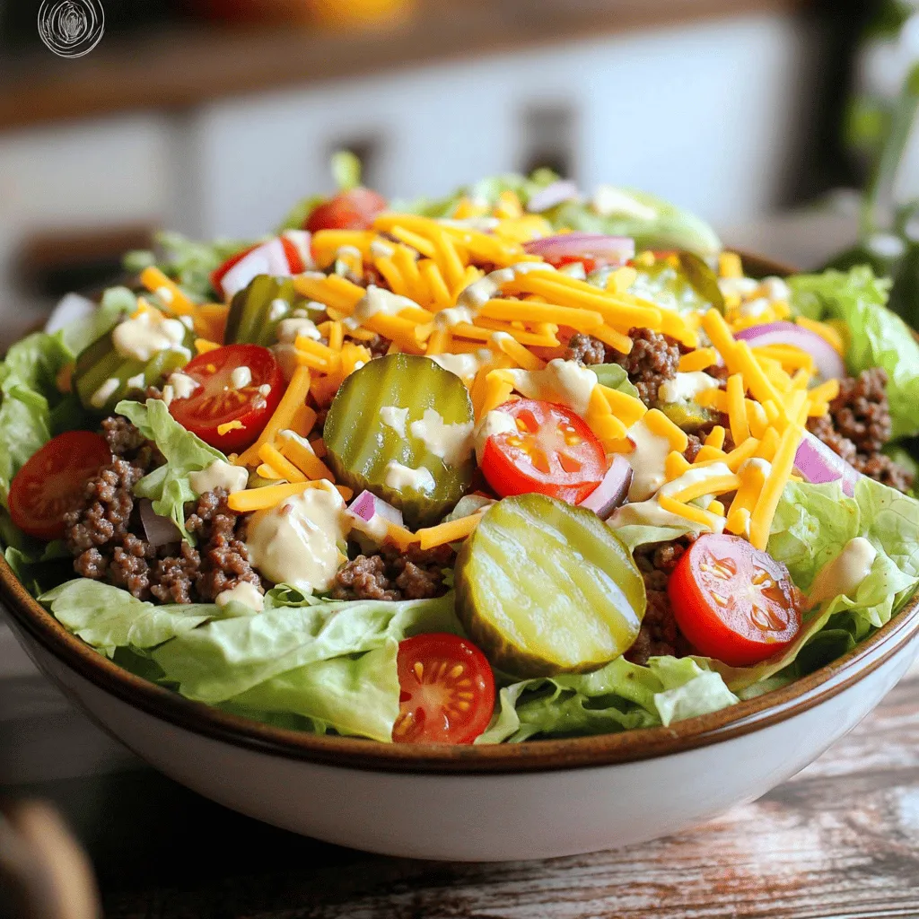 Keto Big Mac Salad Flavorful and Satisfying Meal