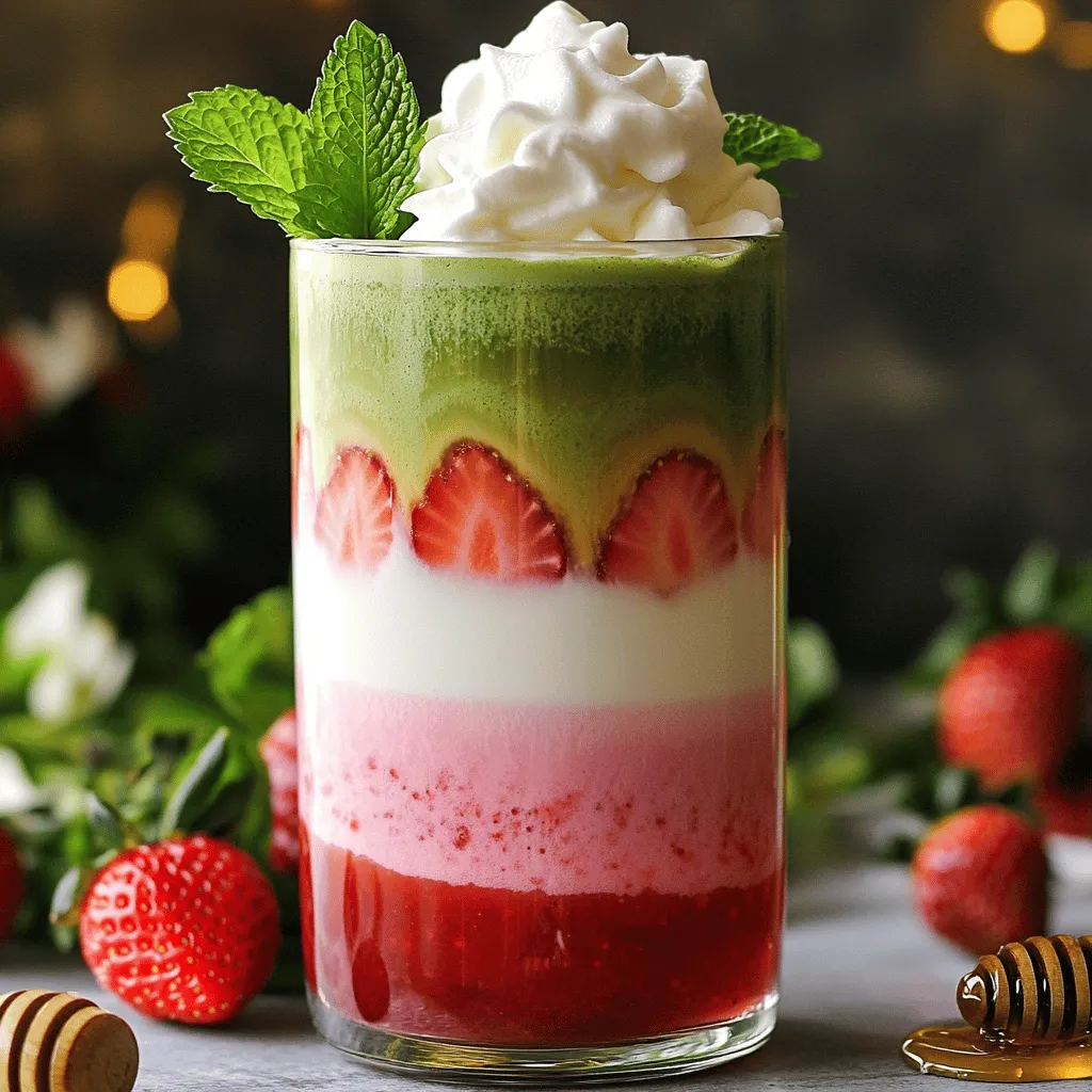 Strawberry Matcha Latte Refreshing Drink Recipe Guide