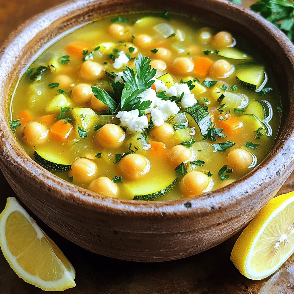 Lemony Greek Chickpea Soup Simple and Wholesome Dish