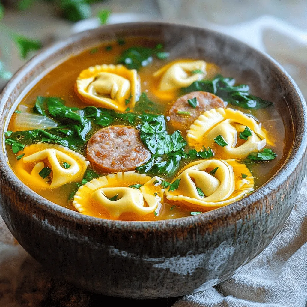 Crockpot Sausage Tortellini Soup Comforting Delight