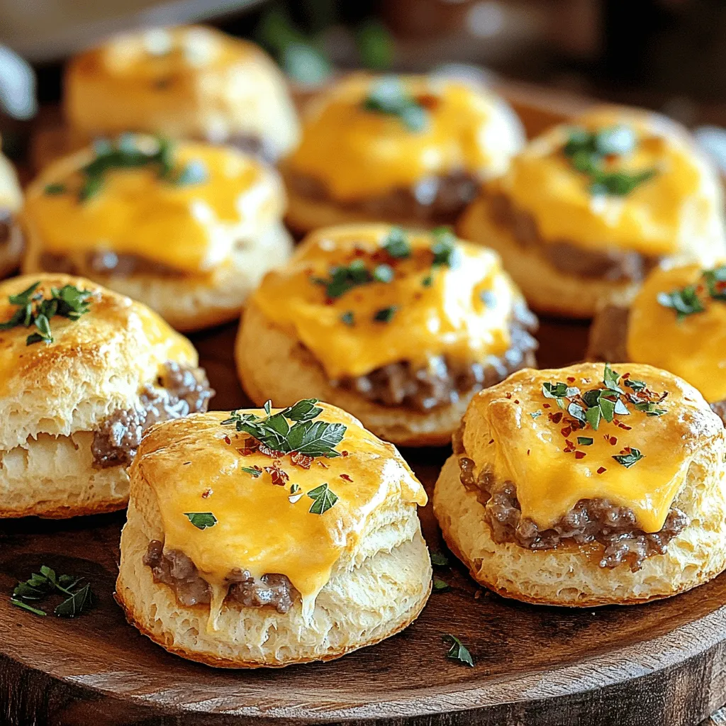 Cheesy Beef Biscuit Bombs Tasty Easy Party Appetizer