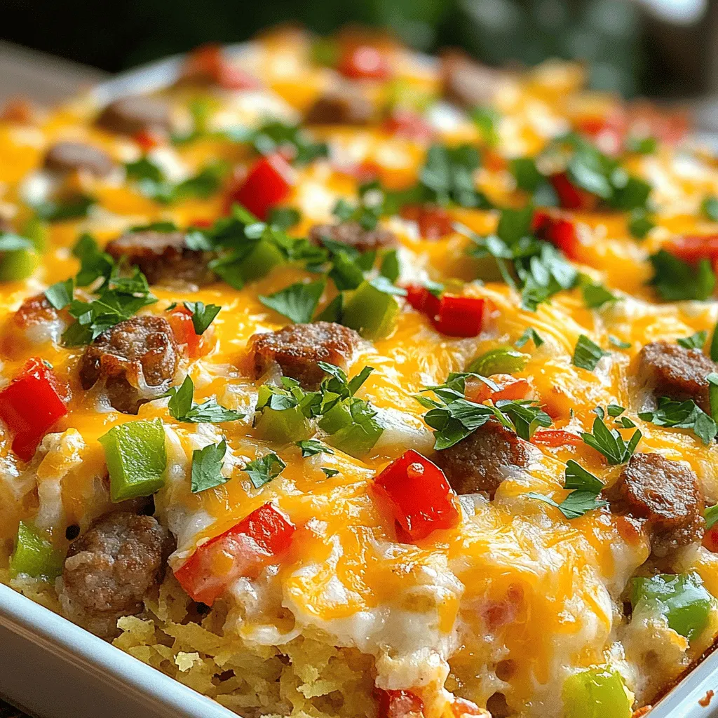 Sausage Breakfast Casserole Easy and Hearty Meal