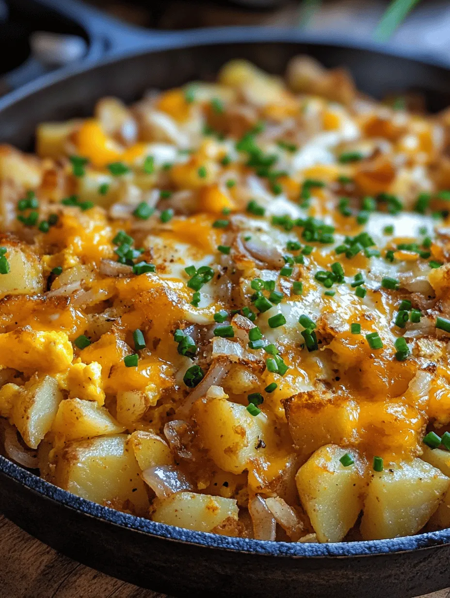 Cheesy Potato Egg Scramble: A Deliciously Hearty Breakfast Recipe