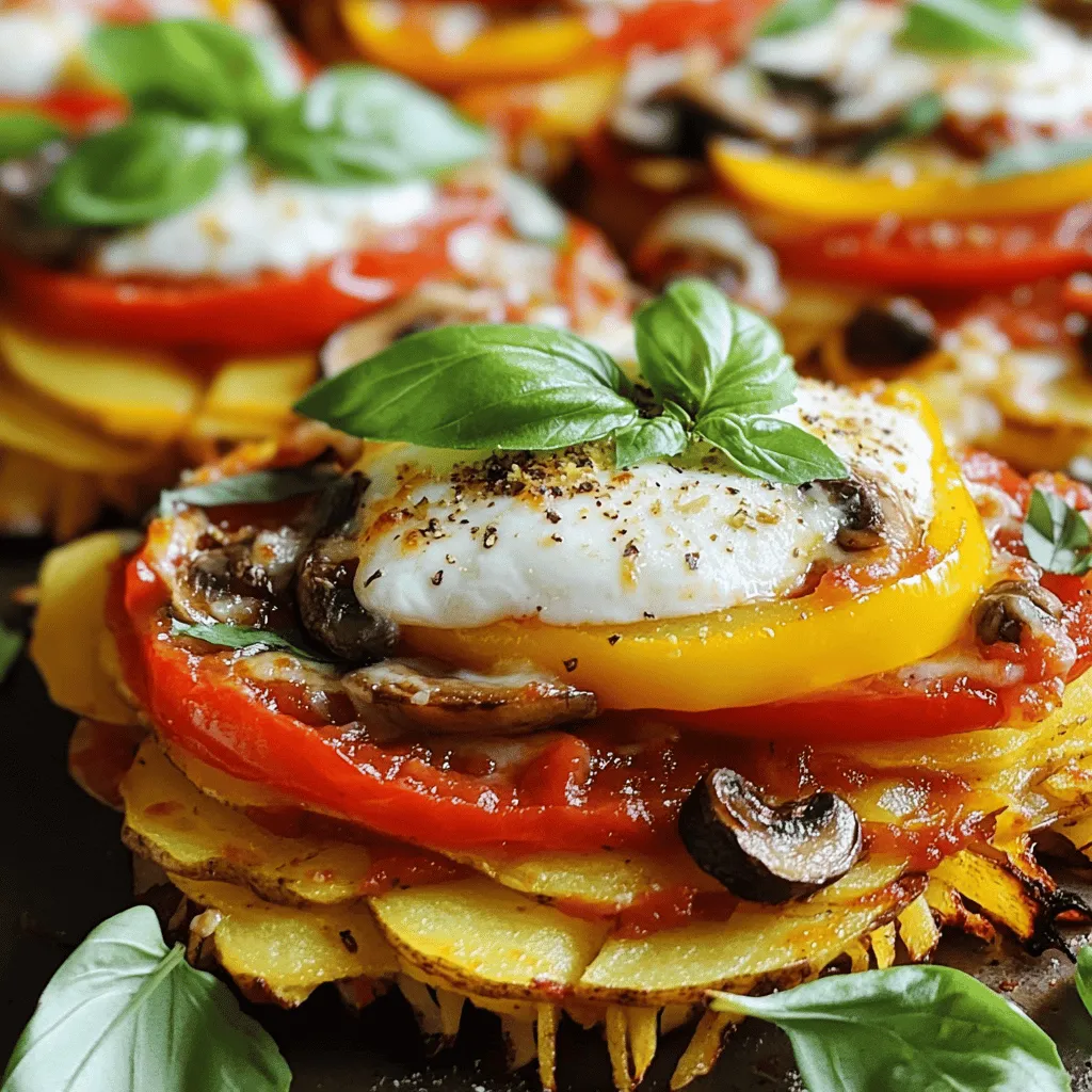 To make a great rösti pizza, you need simple ingredients. The main star is the potatoes. I suggest using two large russet potatoes. They are starchy and create a crispy base. You’ll also need salt, olive oil, mozzarella cheese, and marinara sauce. These items form the base of your delicious dish.