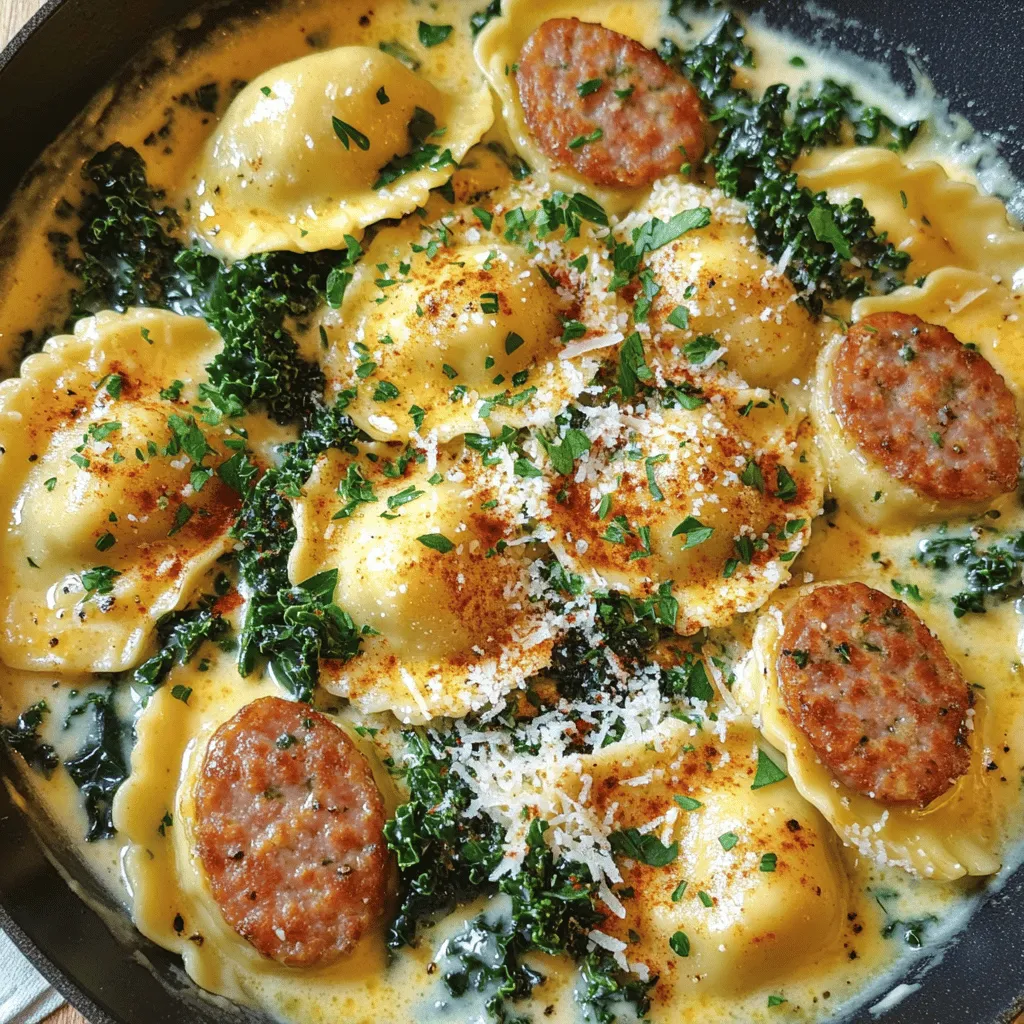 The creamy pierogi and turkey sausage skillet is simple yet delicious. Here are the key ingredients for this dish.