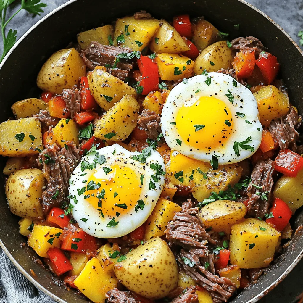 When making corned beef hash, fresh and hearty ingredients matter. Here’s what you need:
