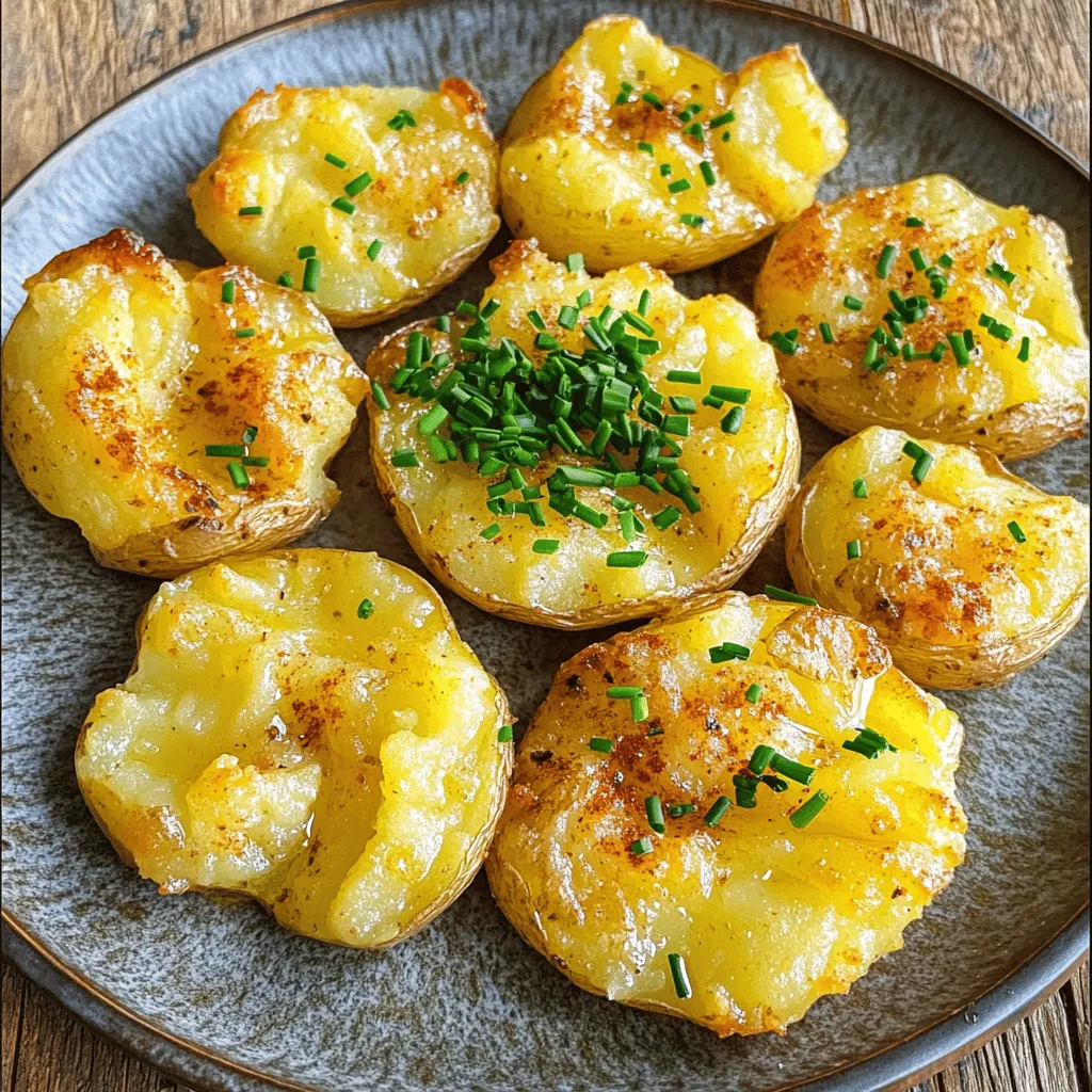 Crispy Smashed Potatoes Delightful Vegan Side Recipe