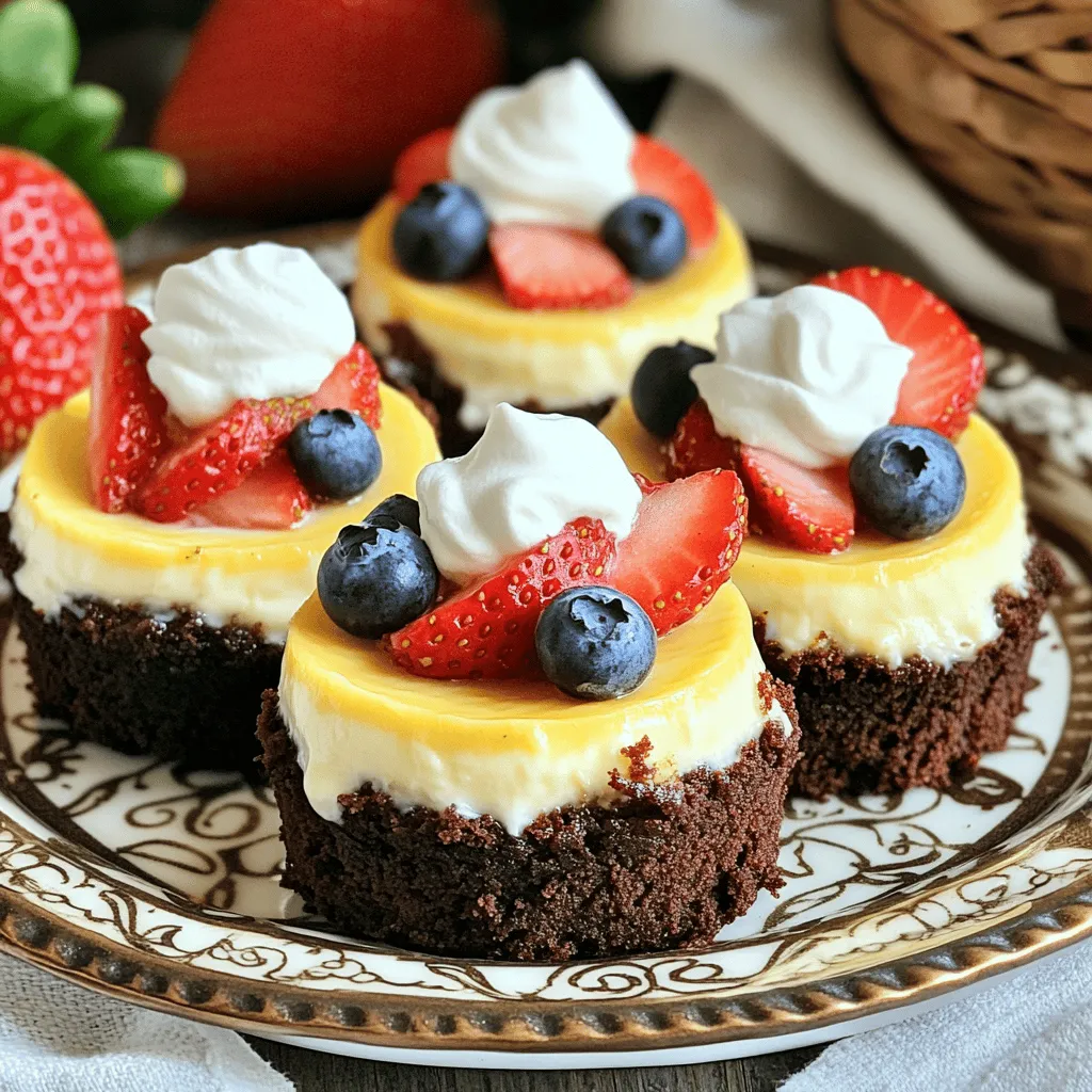 Brownie Bottom Mini Cheesecakes Recipe