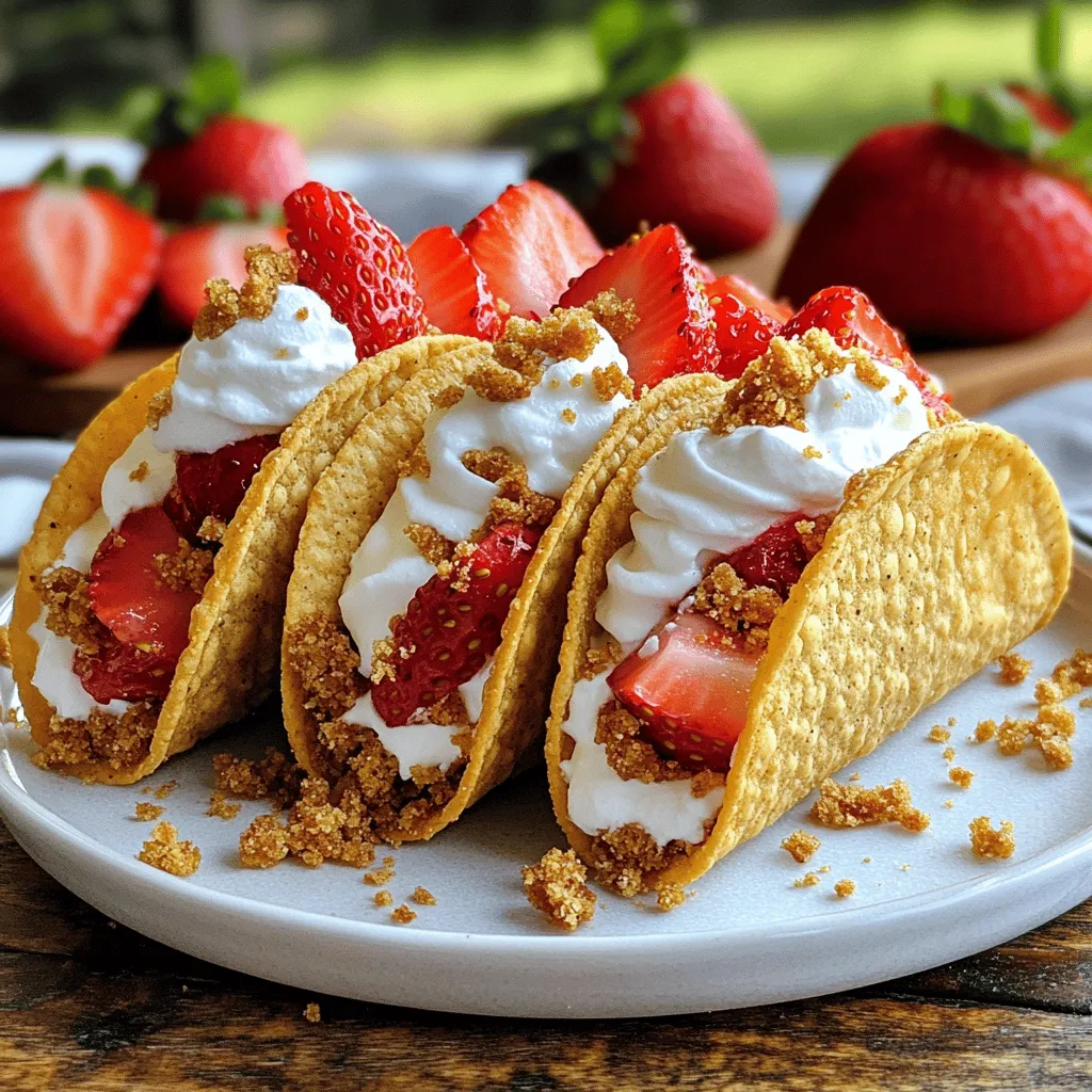 Strawberry Crunch Cheesecake Tacos: A Unique Dessert Experience