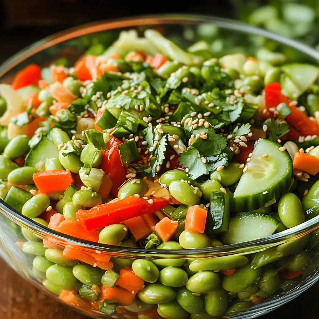 Asian Edamame Salad Fresh and Flavorful Meal Option