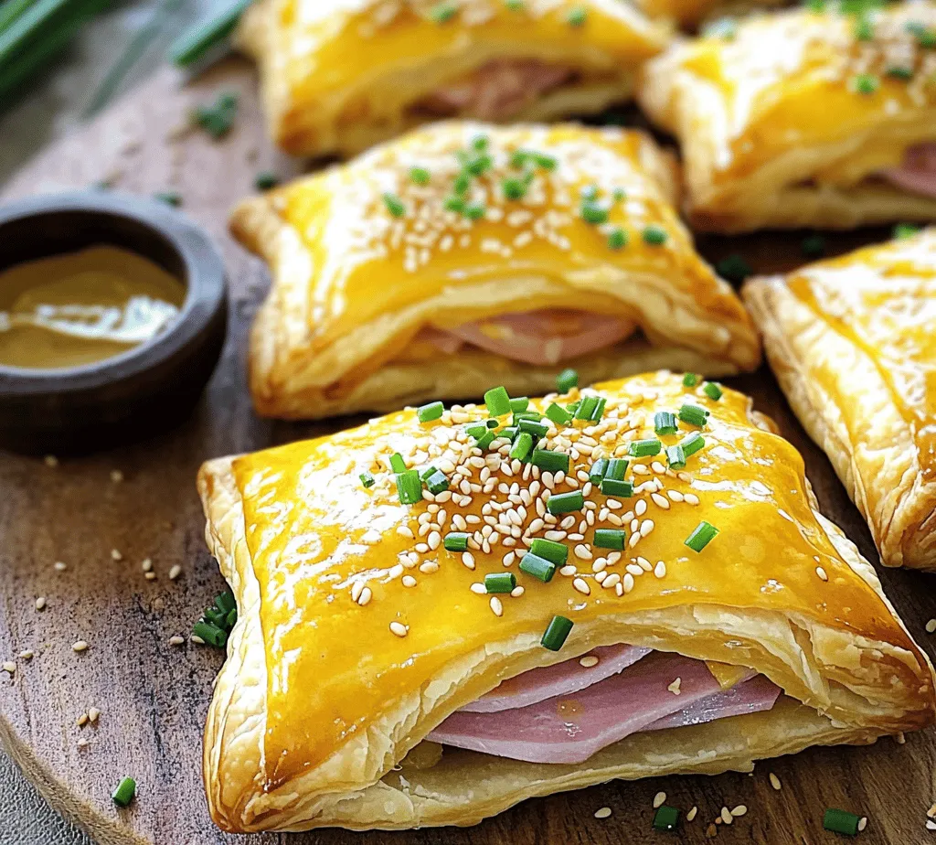 Puff pastry, known for its incredible lightness and flaky texture, is a culinary marvel that serves as a versatile base for both sweet and savory dishes. When it comes to crowd-pleasing options for gatherings, brunches, or simple weeknight meals, few recipes rival the delightful charm of Ham & Cheese Puff Pastry Delights. These bite-sized treats not only tantalize your taste buds with the perfect balance of flavors from salty ham and rich cheese but also provide an irresistible crunch thanks to the golden, flaky pastry. Whether served as an appetizer at a party or as a comforting snack after a long day, these delights are sure to become a favorite in your culinary repertoire.