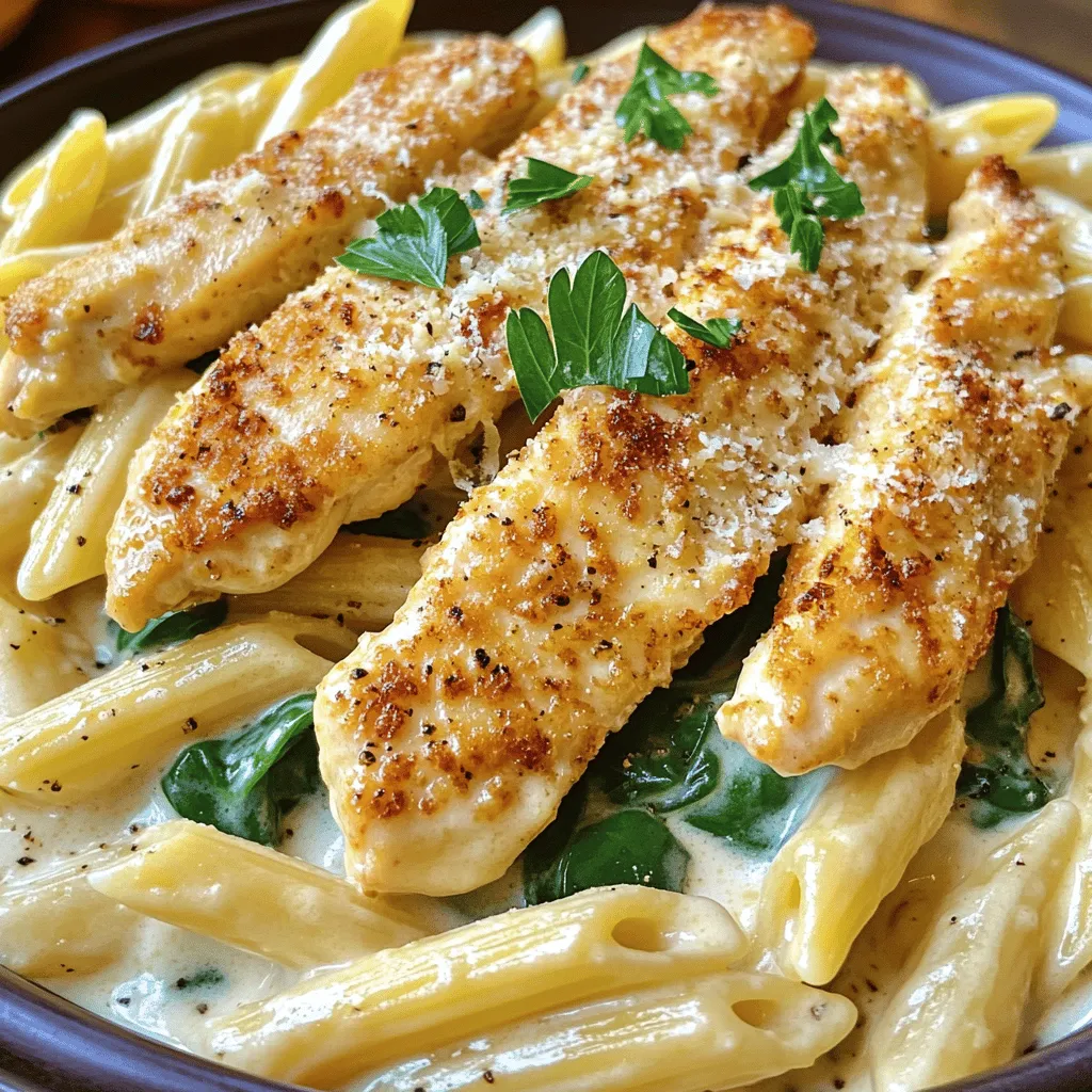BEST RECIPE For Creamy Parmesan Chicken with Penne Delight