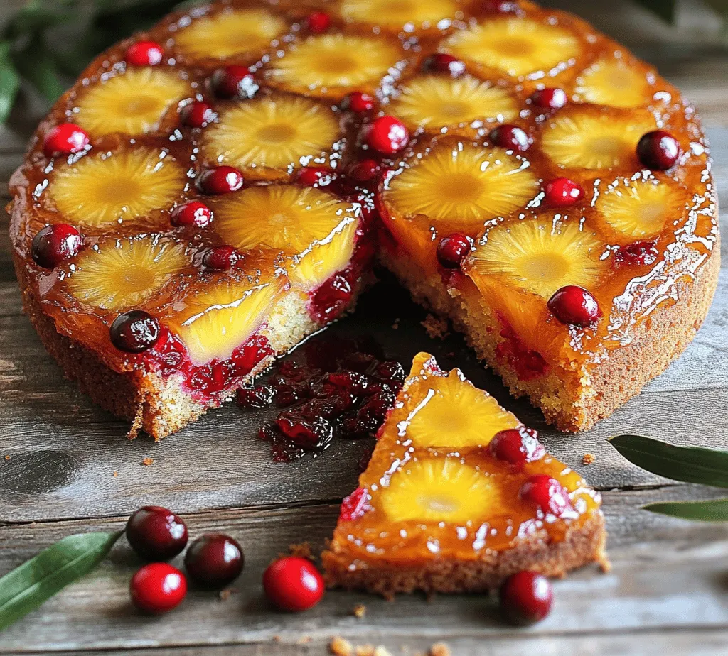 Upside-down cakes have long been a beloved staple in the world of desserts, captivating taste buds with their delightful blend of flavors and textures. Originating in the United States, these cakes have evolved over the years, transitioning from simple recipes into sophisticated culinary creations. One of the most exciting variations of this classic dessert is the Cranberry Pineapple Upside-Down Delight. This recipe combines the tartness of cranberries with the sweetness of pineapple, creating a vibrant celebration of flavors that is perfect for any occasion.