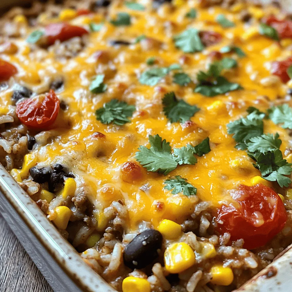 Cheesy Ground Beef Rice Casserole Flavorful Comfort Dish