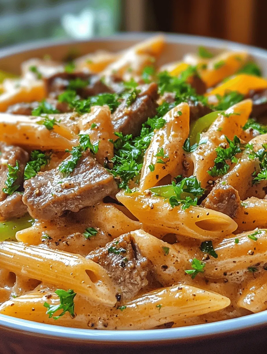 One-Pot Philly Cheesesteak Pasta Recipe