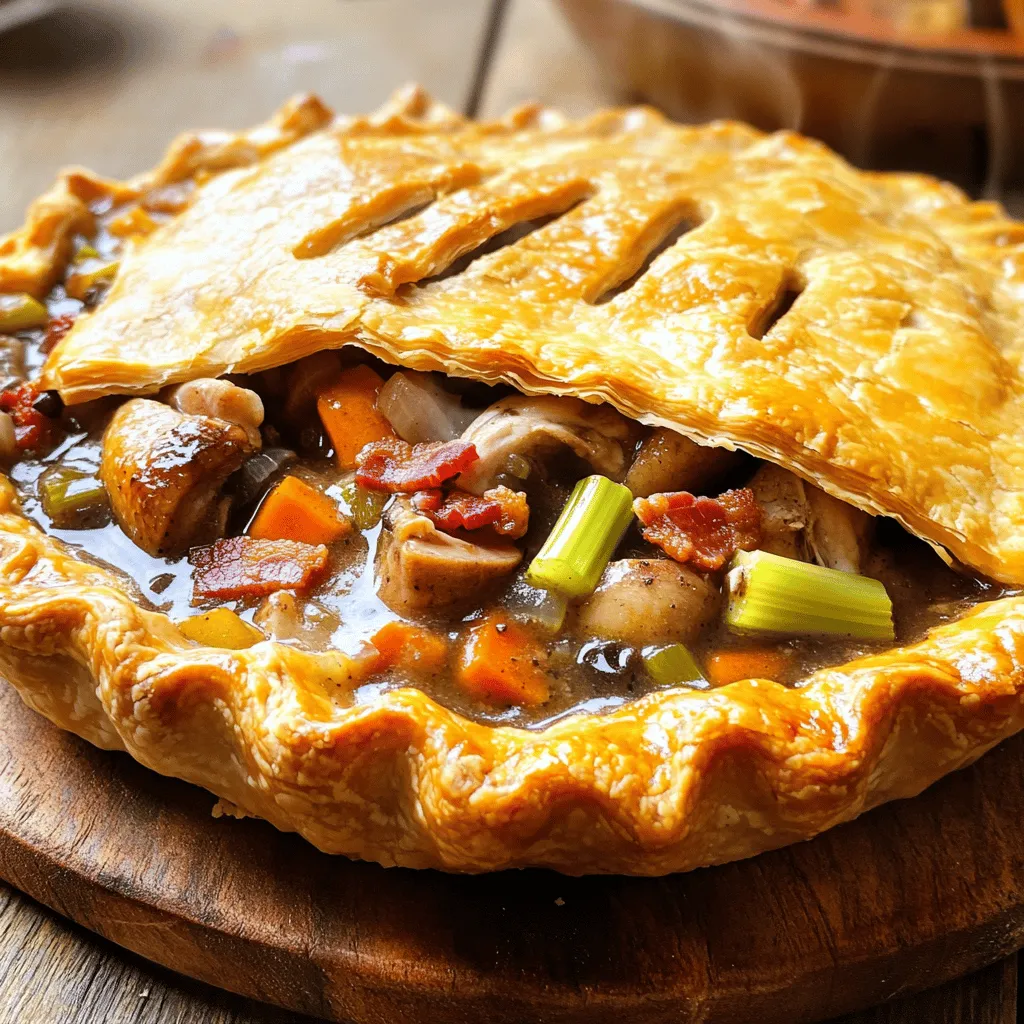 The heart of a Coq au Vin Pot Pie lies in its key ingredients. You need rich flavors to create comfort food that warms the soul.