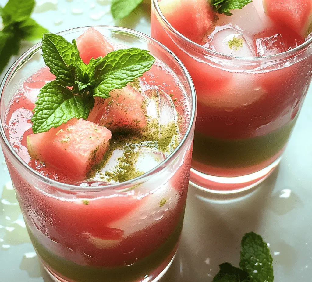 To appreciate the Watermelon Matcha Refresher fully, it’s essential to understand the individual ingredients that contribute to its refreshing flavor and health benefits.