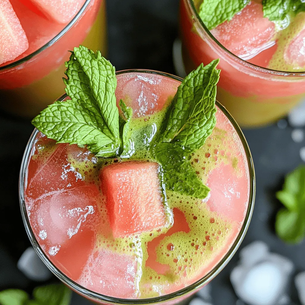 Watermelon Matcha Refresher: A Cool Summer Drink