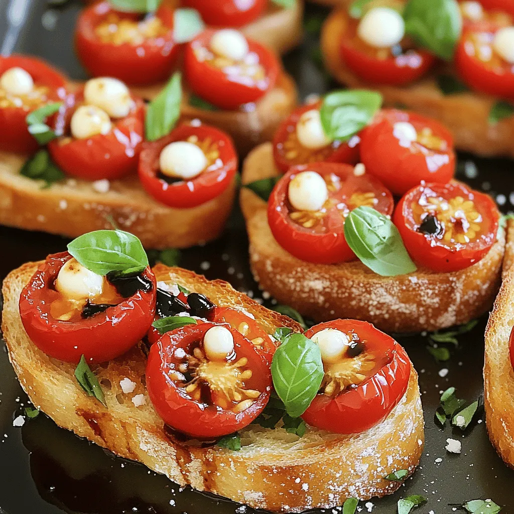 Bruschetta com Tomates Cereja Fresh and Flavorful Dish