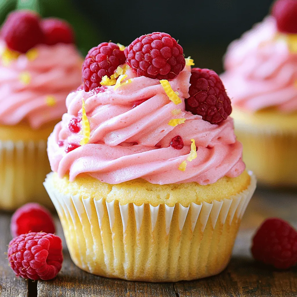 Raspberry Lemon Heaven Cupcakes