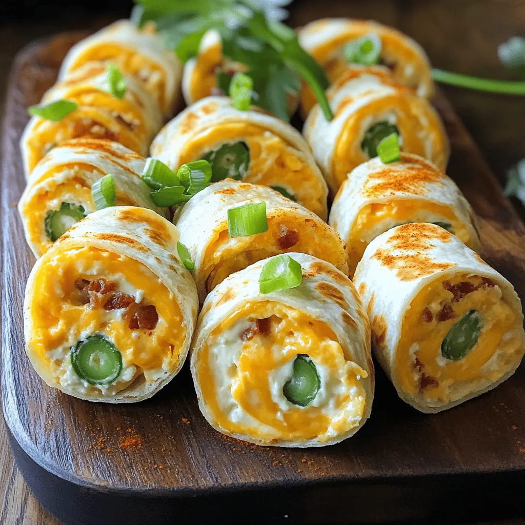Cheesy Bacon and Green Onion Roll Ups Delight