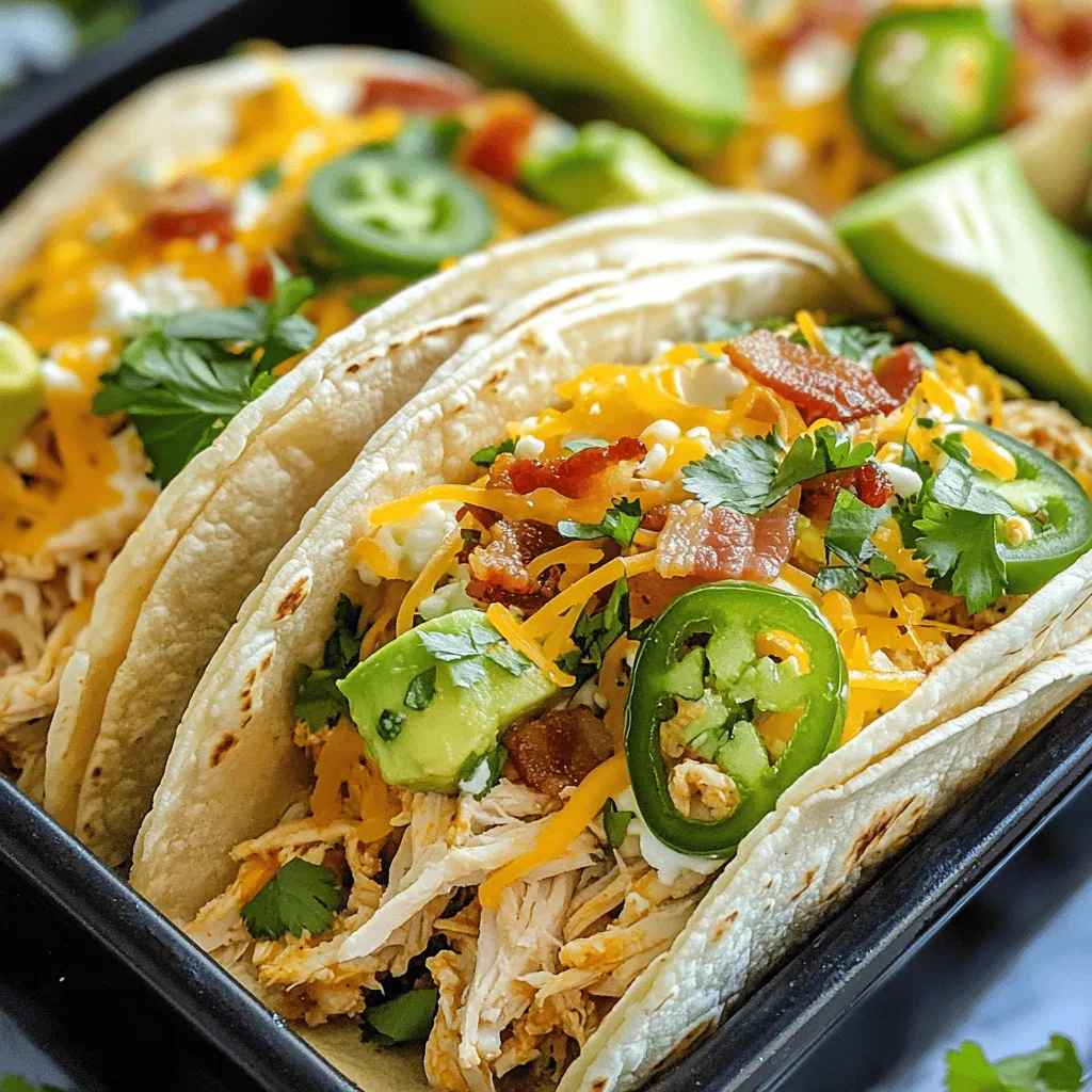 Spicy Jalapeño Popper Chicken Tacos: A Flavorful Fusion