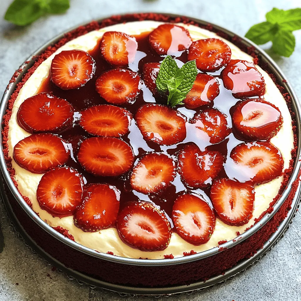 Red Velvet Strawberry Cheesecake Delight: A Decadent Treat for All Occasions