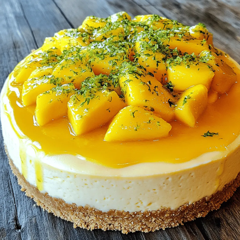 Tropical Mango Cheesecake Bliss Creamy Flavor Delight