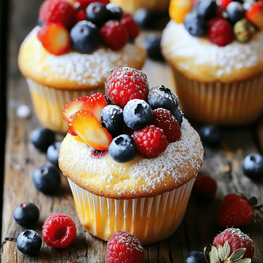 Vanilla Cupcakes with Berry A Delightful Treat