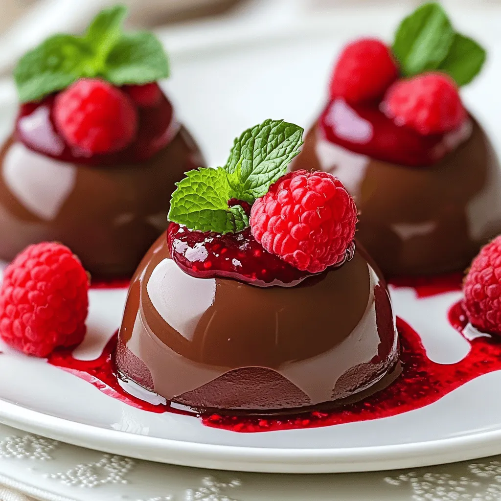 Chocolate Raspberry Mousse Domes Delightful Dessert Guide