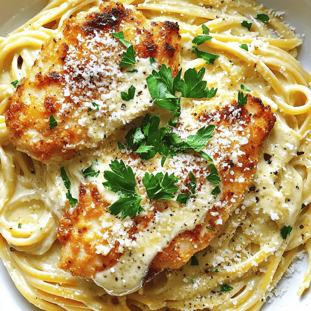 Crispy Chicken with Creamy Pasta Perfect Comfort Meal