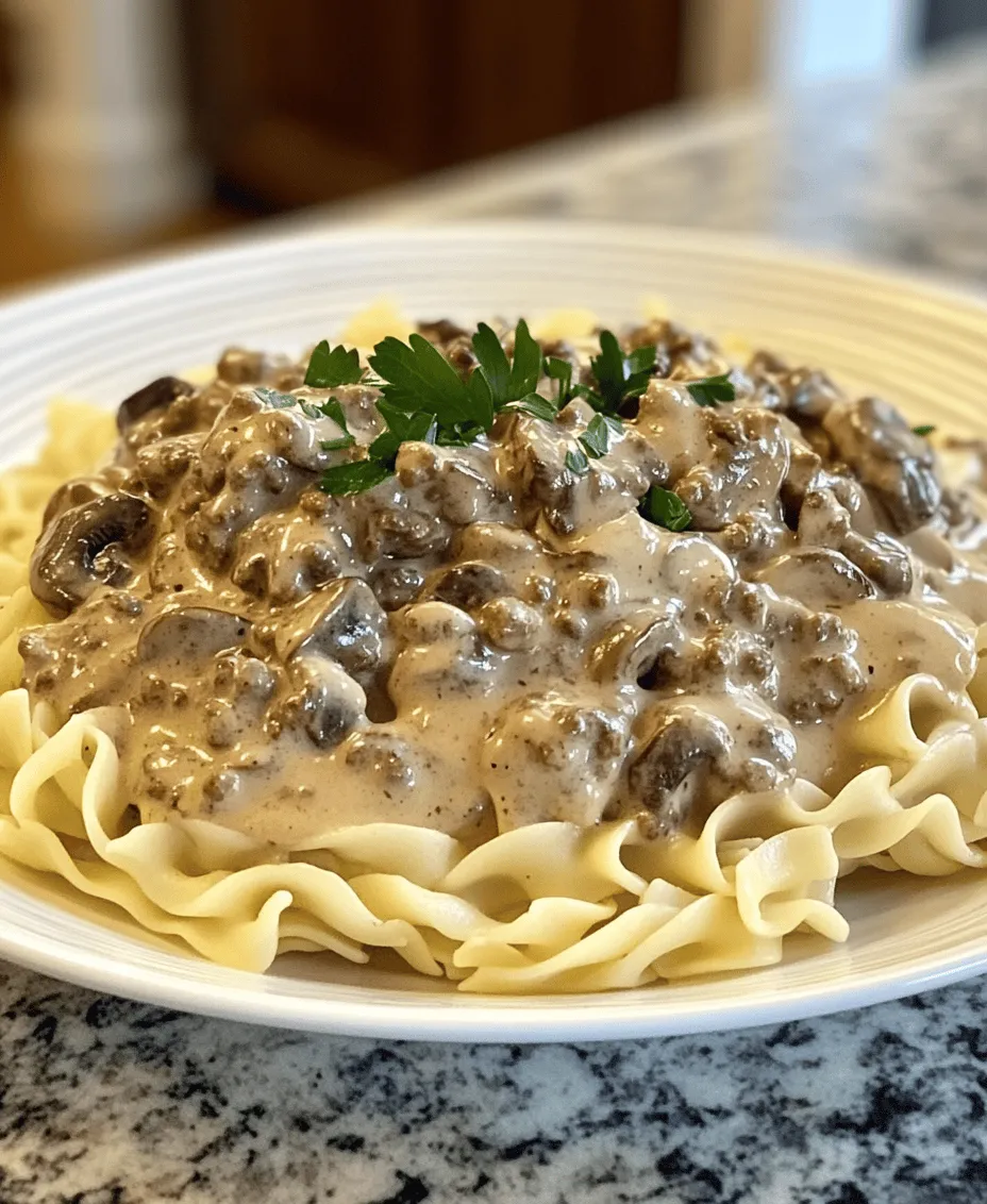 Beef Stroganoff is a beloved classic that has graced dinner tables around the world for generations. This dish, known for its rich and creamy texture, combines tender strips of beef with earthy mushrooms and a luscious sauce that envelops a bed of noodles or rice. The savory flavors are not only comforting but also incredibly satisfying, making it a perfect choice for a cozy family dinner or a quick weeknight meal. What’s more, its relatively short preparation time allows you to whip up this delightful dish in under 30 minutes, giving you the opportunity to enjoy a gourmet experience without the hassle.