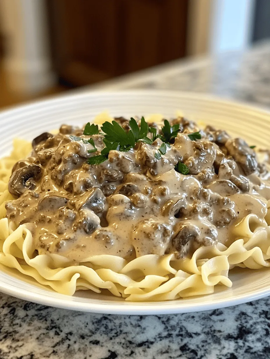 Savor the Creamy Beef Stroganoff: A Culinary Delight