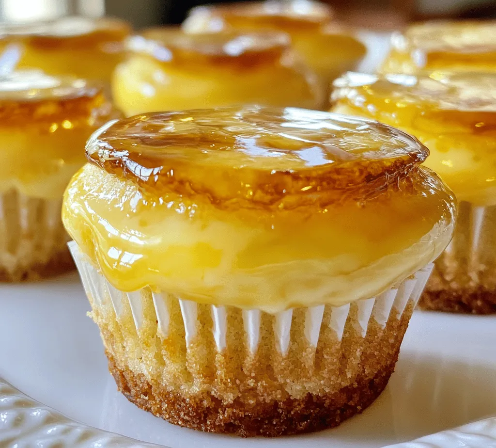 Imagine a dessert that marries the rich, creamy decadence of cheesecake with the sophisticated allure of crème brûlée. This delightful fusion gives birth to Crème Brûlée Cheesecake Cupcakes—an indulgent treat that captures the essence of both desserts in a single, elegant serving. These cupcakes feature a luscious cheesecake filling nestled in a graham cracker crust, topped with a perfectly caramelized sugar layer that shatters with the lightest tap of a spoon.