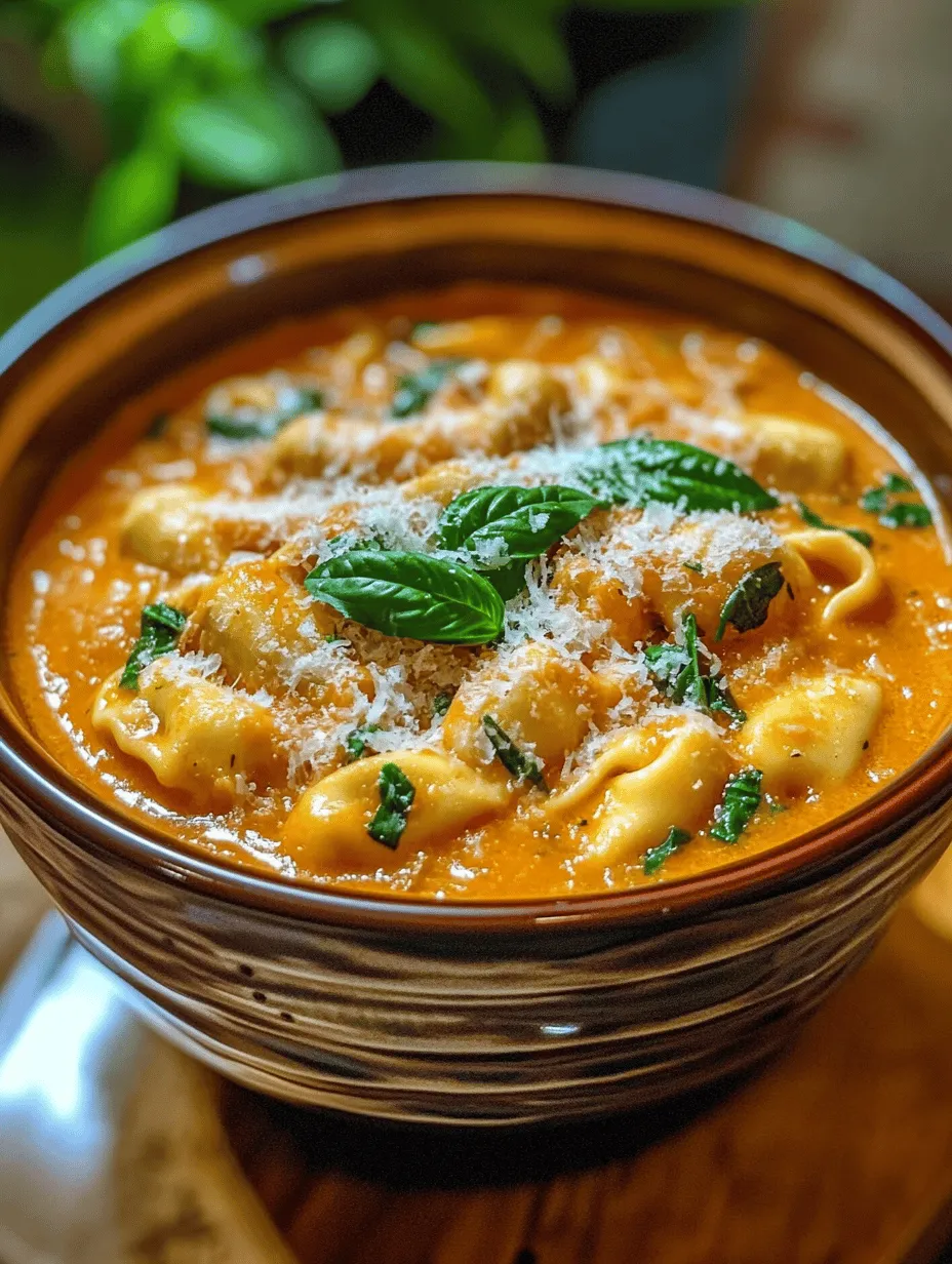 Comforting Slow Cooker Tomato Tortellini Soup with Ground Beef